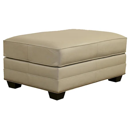 Leather Extra Large Ottoman
